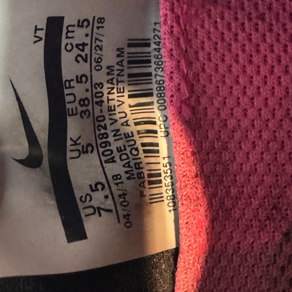 Nike Running Shoes Women's Blue Pink Athletic Sneakers Training Activewear 7.5 - Picture 9 of 16